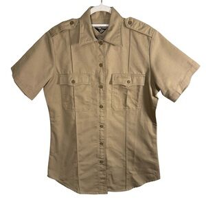 Condor Class B Tan Twill Short Sleeve Shirt Size M Utility Military Workwear